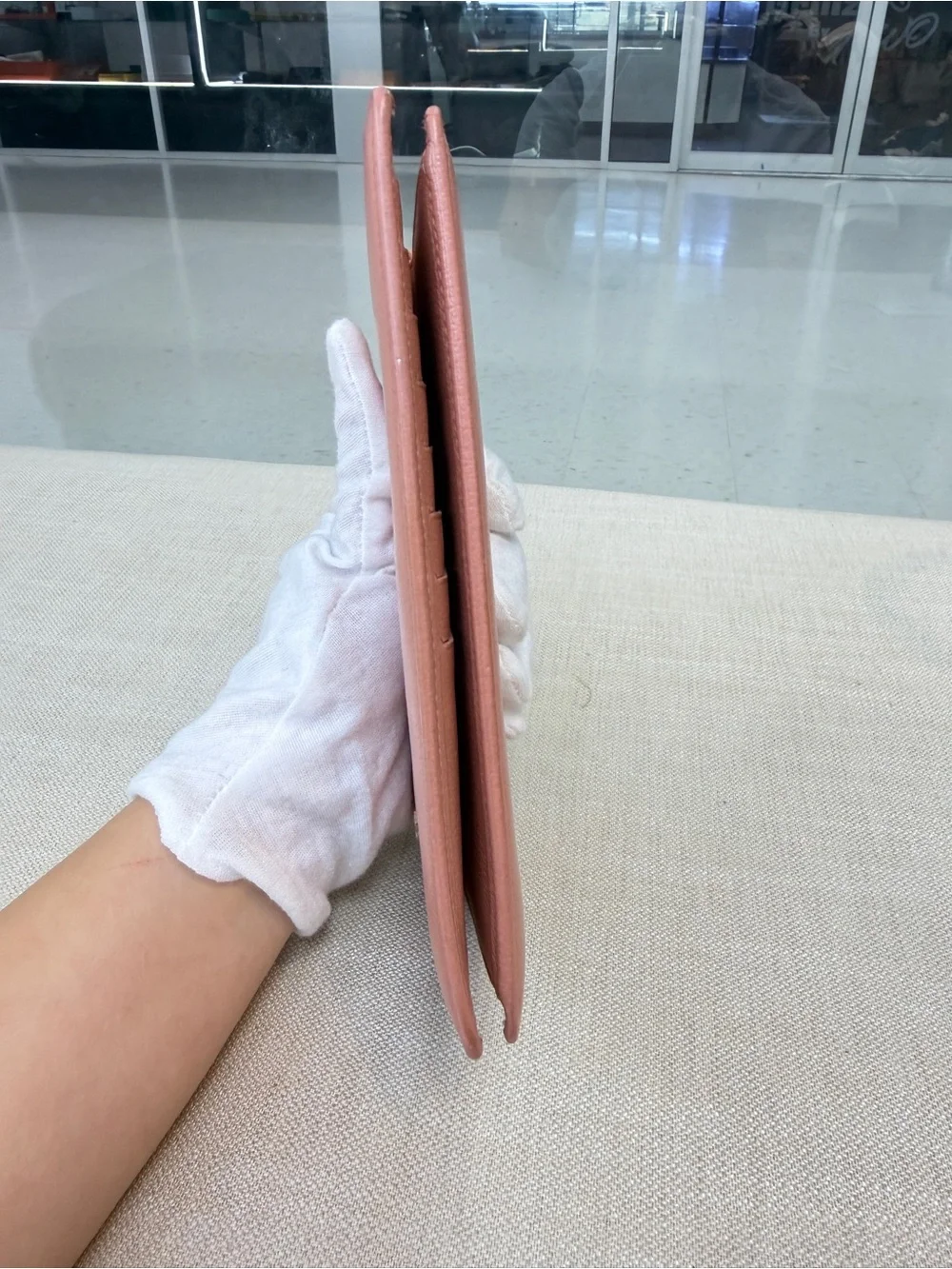 CHANEL Pink Leather Travel Organizer Wallet